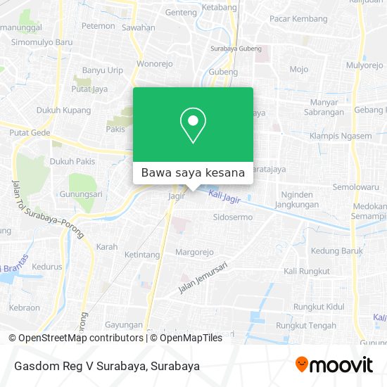 Peta Gasdom Reg V Surabaya