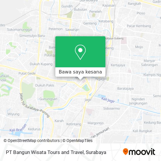Peta PT Bangun Wisata Tours and Travel
