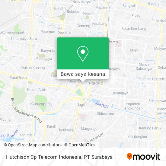 Peta Hutchison Cp Telecom Indonesia. PT