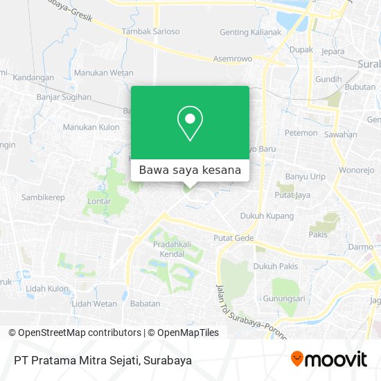 Peta PT Pratama Mitra Sejati