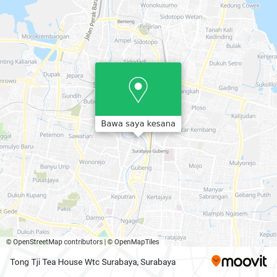 Peta Tong Tji Tea House Wtc Surabaya