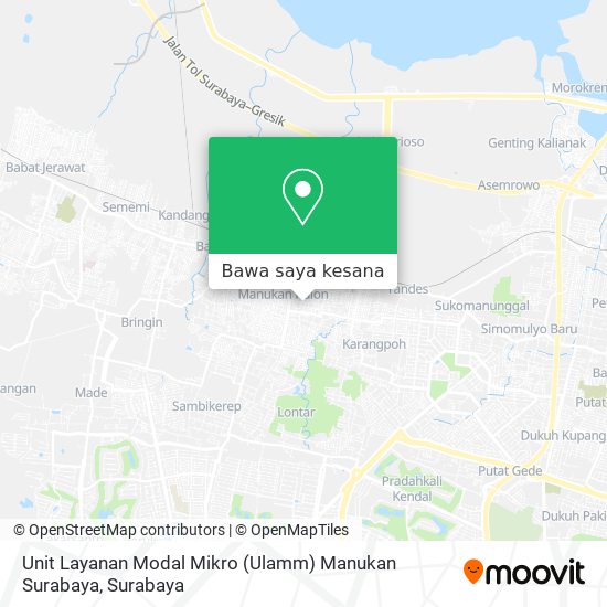 Peta Unit Layanan Modal Mikro (Ulamm) Manukan Surabaya