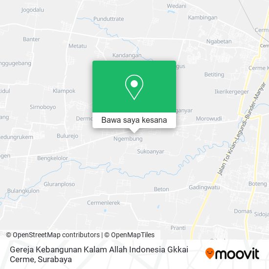 Peta Gereja Kebangunan Kalam Allah Indonesia Gkkai Cerme