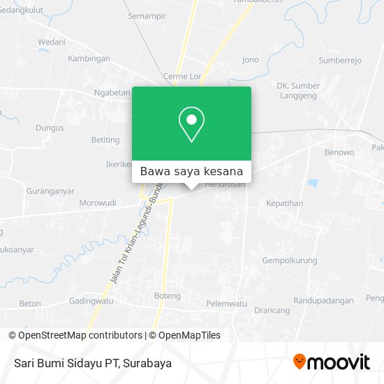 Peta Sari Bumi Sidayu PT