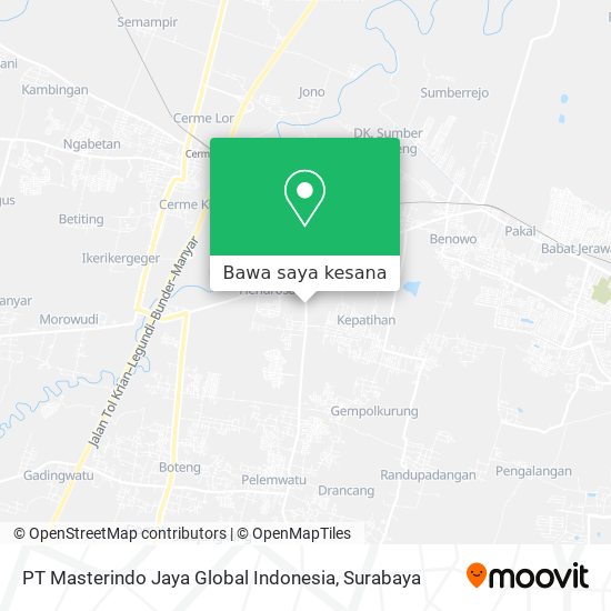 Peta PT Masterindo Jaya Global Indonesia