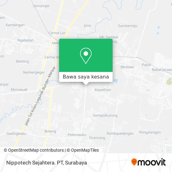 Peta Nippotech Sejahtera. PT