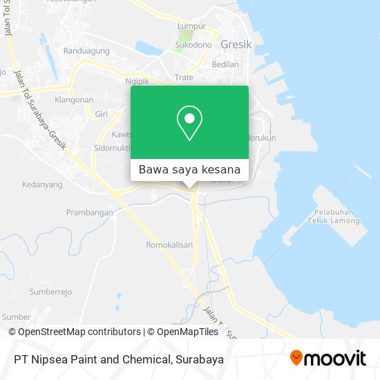 Peta PT Nipsea Paint and Chemical