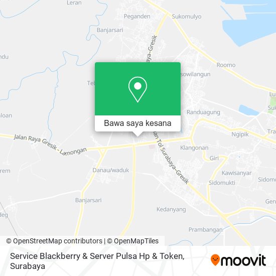Peta Service Blackberry & Server Pulsa Hp & Token