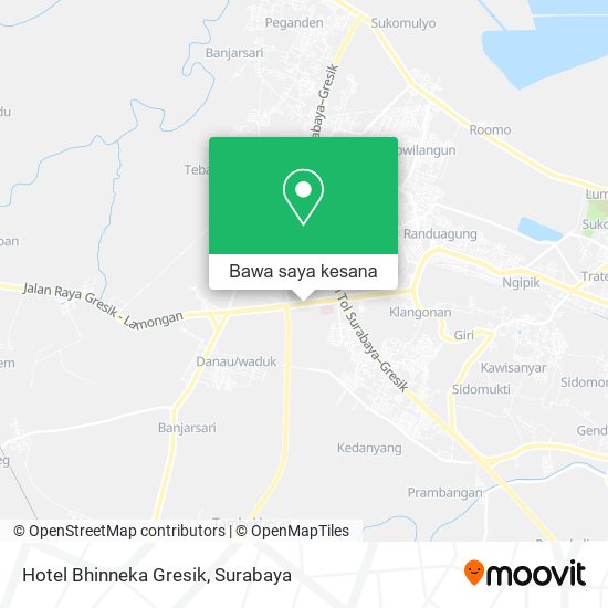 Peta Hotel Bhinneka Gresik