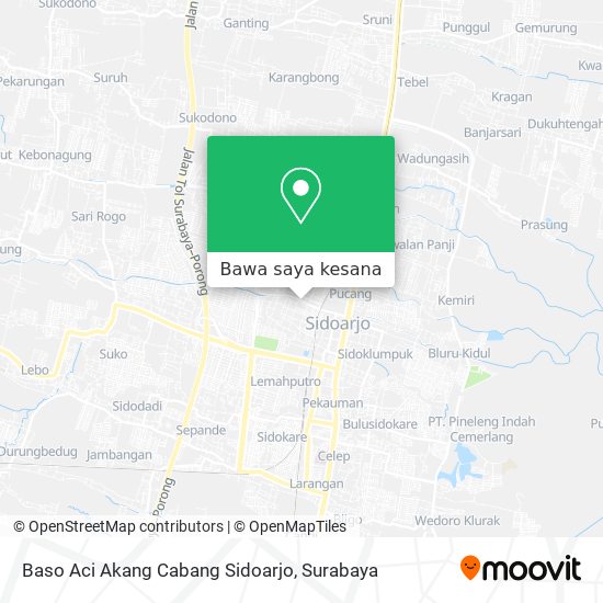 Peta Baso Aci Akang Cabang Sidoarjo