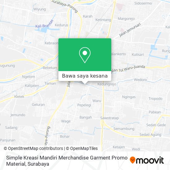 Peta Simple Kreasi Mandiri Merchandise Garment Promo Material