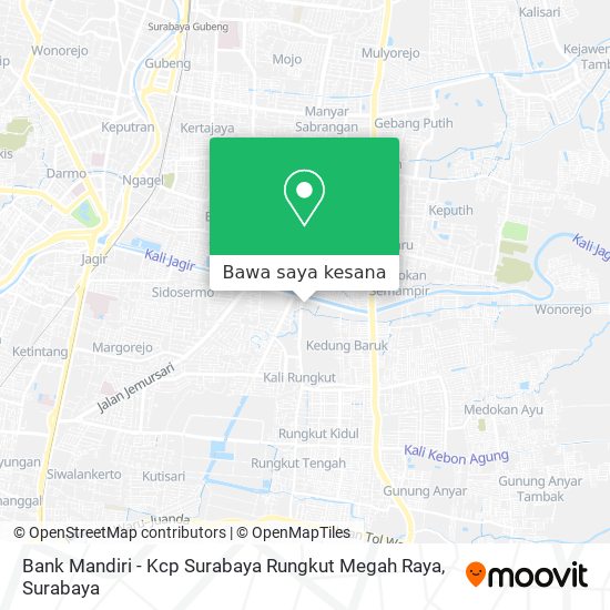 Peta Bank Mandiri - Kcp Surabaya Rungkut Megah Raya
