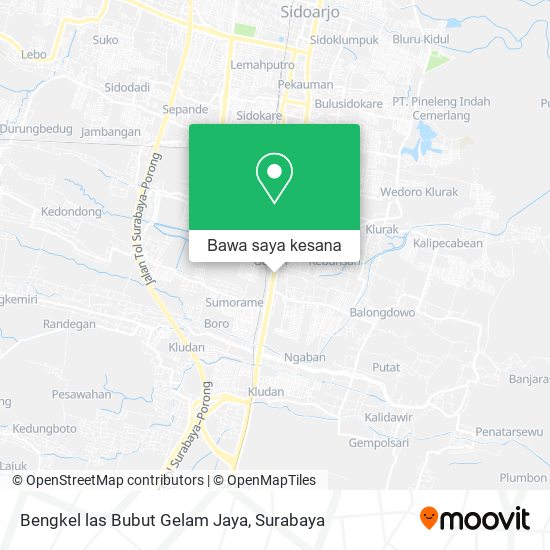 Peta Bengkel las Bubut Gelam Jaya