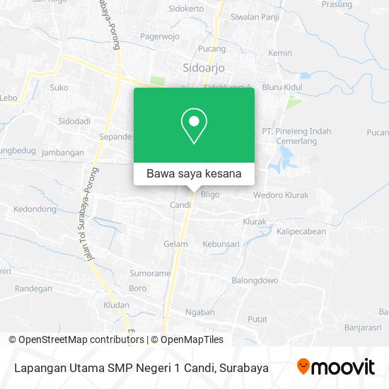 Peta Lapangan Utama SMP Negeri 1 Candi