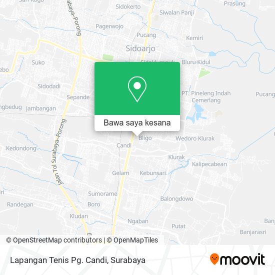 Peta Lapangan Tenis Pg. Candi