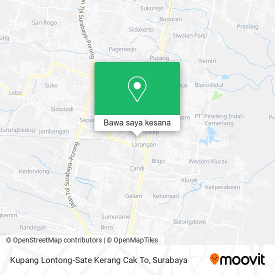 Peta Kupang Lontong-Sate Kerang Cak To