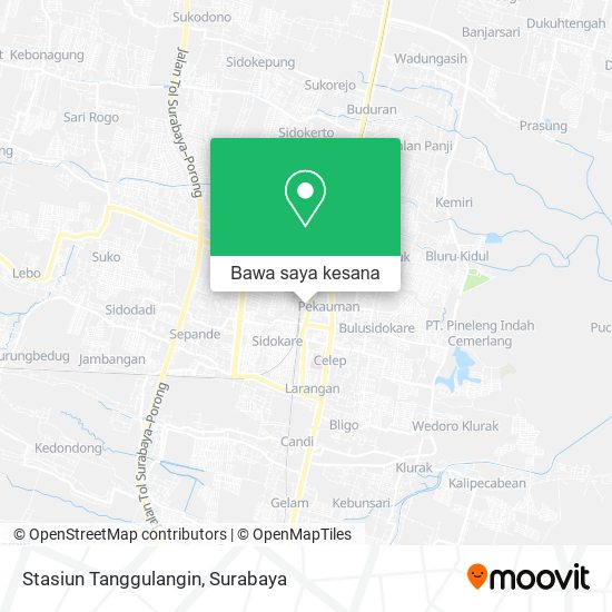 Peta Stasiun Tanggulangin