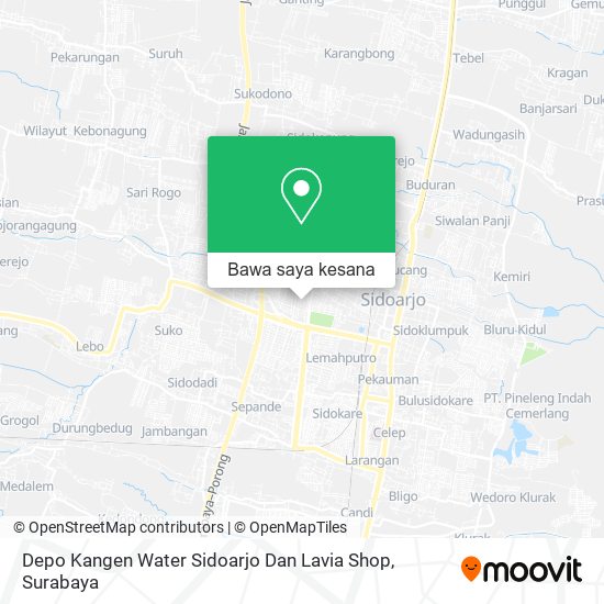 Peta Depo Kangen Water Sidoarjo Dan Lavia Shop