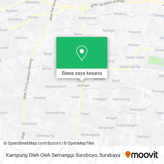 Peta Kampung Oleh Oleh Semanggi Suroboyo