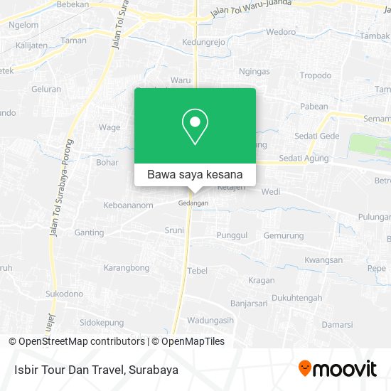 Peta Isbir Tour Dan Travel