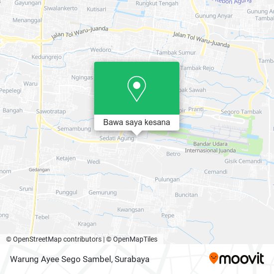 Peta Warung Ayee Sego Sambel