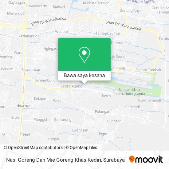 Peta Nasi Goreng Dan Mie Goreng Khas Kediri