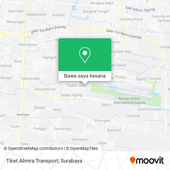 Peta Tiket Almira Transport