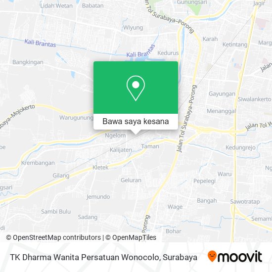 Peta TK Dharma Wanita Persatuan Wonocolo