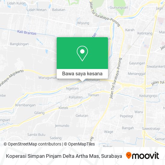 Peta Koperasi Simpan Pinjam Delta Artha Mas