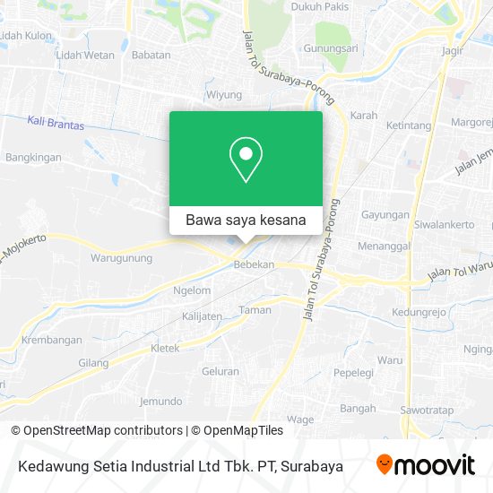 Peta Kedawung Setia Industrial Ltd Tbk. PT