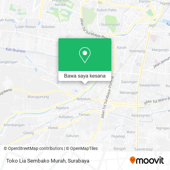 Peta Toko Lia Sembako Murah