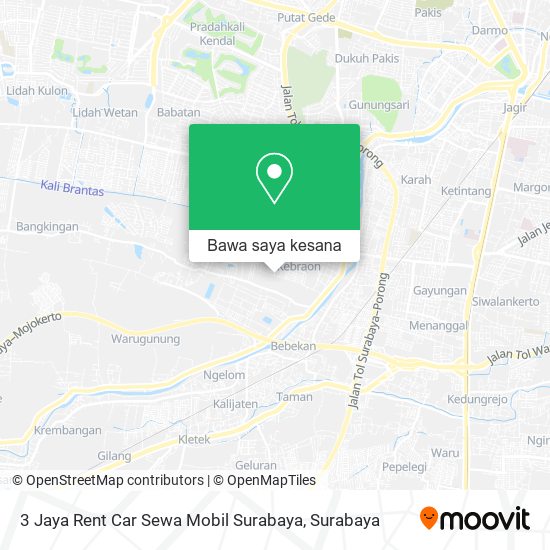 Peta 3 Jaya Rent Car Sewa Mobil Surabaya