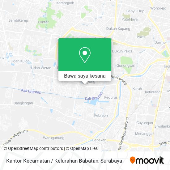 Peta Kantor Kecamatan / Kelurahan Babatan