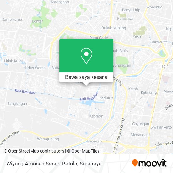 Peta Wiyung Amanah Serabi Petulo