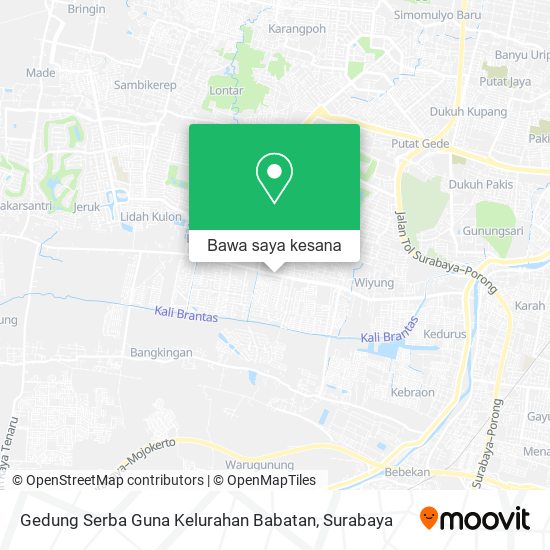 Peta Gedung Serba Guna Kelurahan Babatan