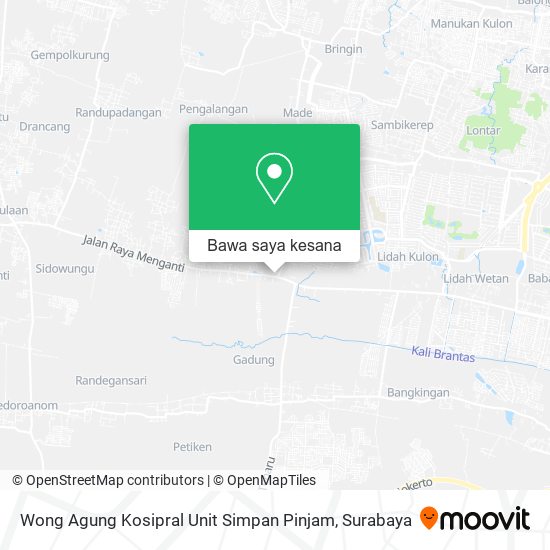 Peta Wong Agung Kosipral Unit Simpan Pinjam