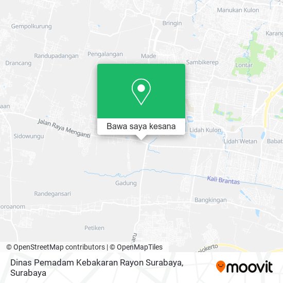 Peta Dinas Pemadam Kebakaran Rayon Surabaya