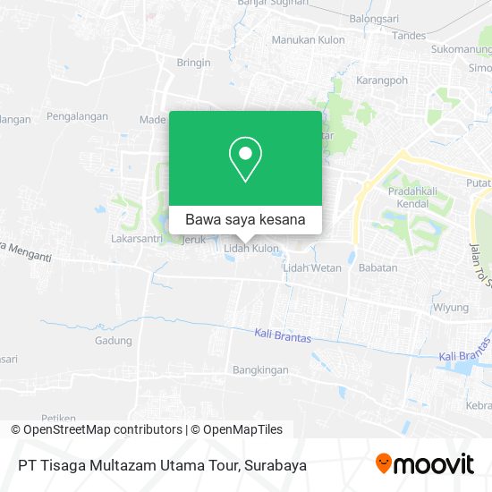 Peta PT Tisaga Multazam Utama Tour