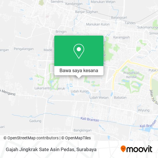 Peta Gajah Jingkrak Sate Asin Pedas
