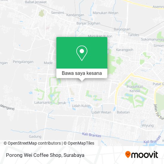 Peta Porong Wei Coffee Shop