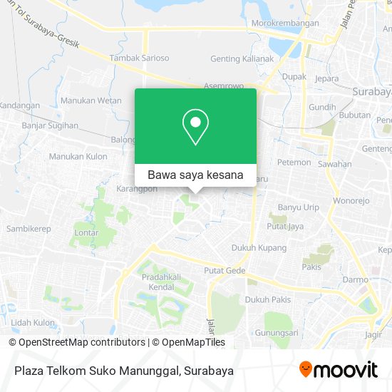 Peta Plaza Telkom Suko Manunggal