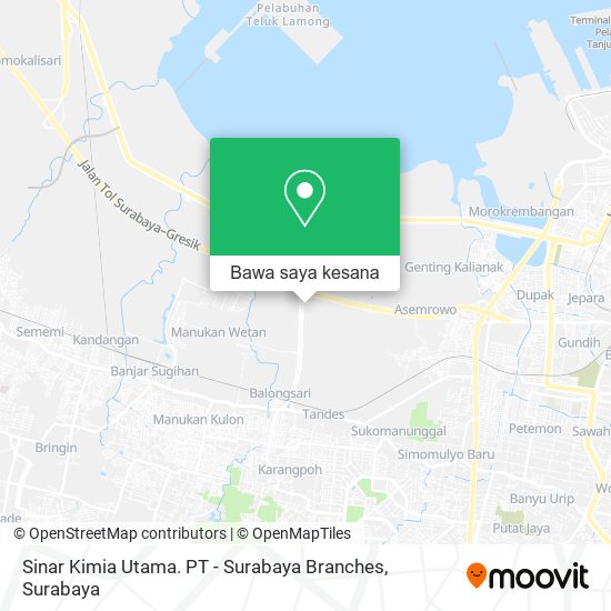 Peta Sinar Kimia Utama. PT - Surabaya Branches