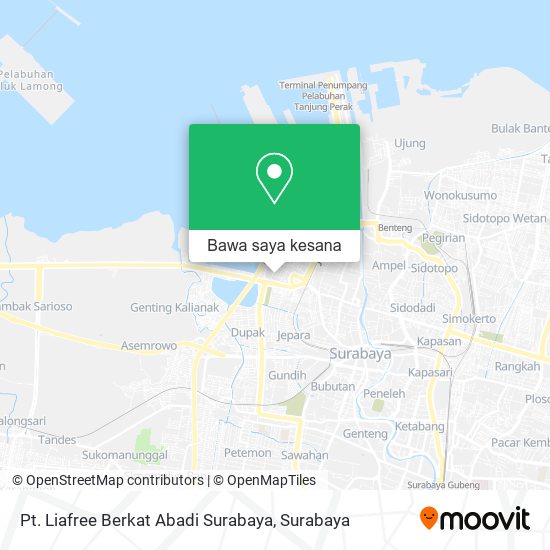 Peta Pt. Liafree Berkat Abadi Surabaya