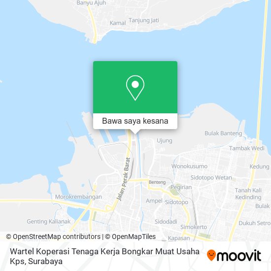 Peta Wartel Koperasi Tenaga Kerja Bongkar Muat Usaha Kps