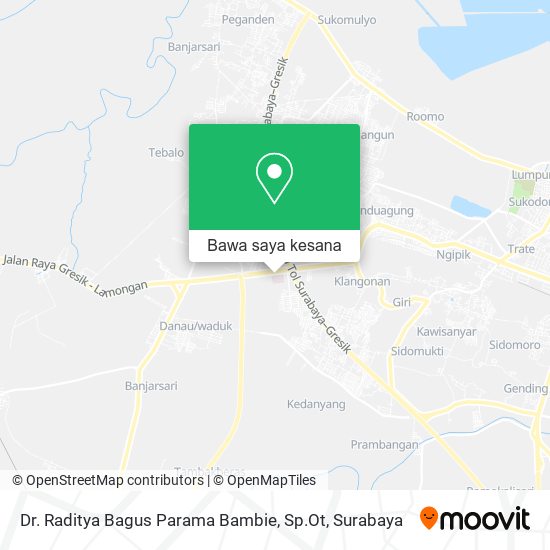Peta Dr. Raditya Bagus Parama Bambie, Sp.Ot