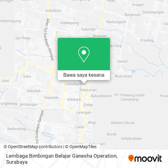 Peta Lembaga Bimbingan Belajar Ganesha Operation