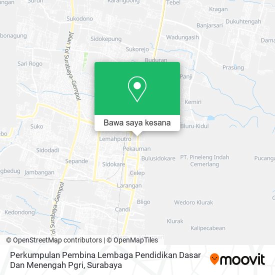 Peta Perkumpulan Pembina Lembaga Pendidikan Dasar Dan Menengah Pgri