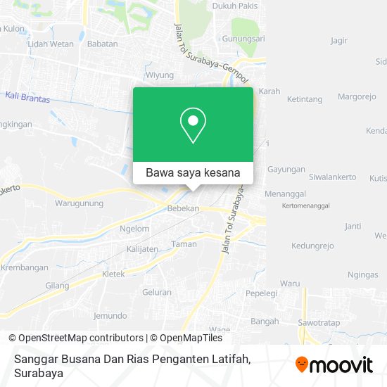 Peta Sanggar Busana Dan Rias Penganten Latifah