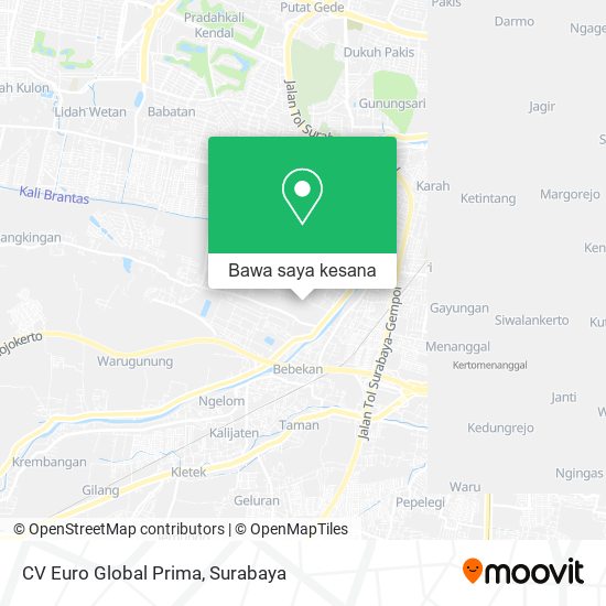 Peta CV Euro Global Prima