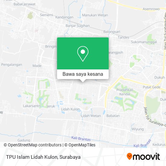 Peta TPU Islam Lidah Kulon